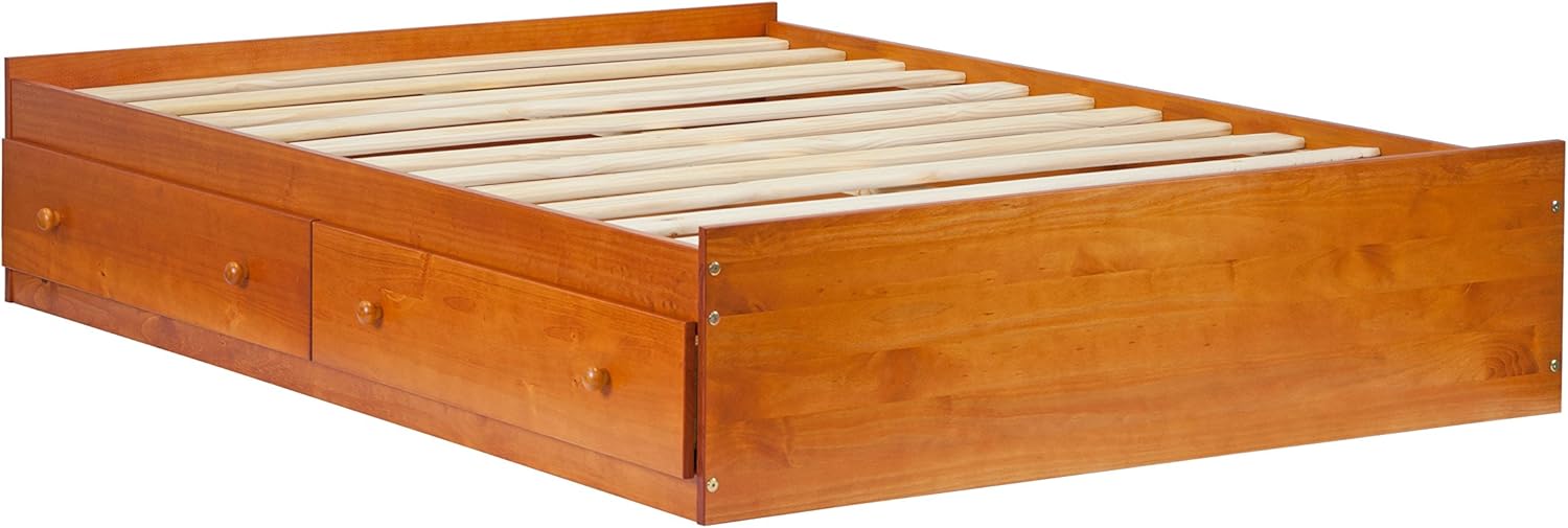 Best Wooden Full Bed Frame With Drawers Captain