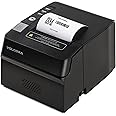 Volcora Thermal Receipt Printer, 80mm USB/Ethernet POS QR Code Printer with Auto Cutter for Cash Drawer/ESC/POS, Compatible with Android/Windows/Linux, Retailer, Restaurant Use, Wall Mount, Black
