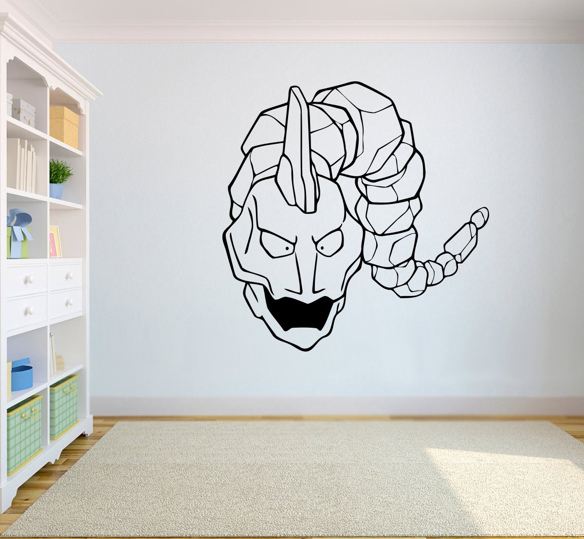 №095 Onix Art Vinyl Sticker Pokemon GO Wall Mural Pokemon Wall Vinyl