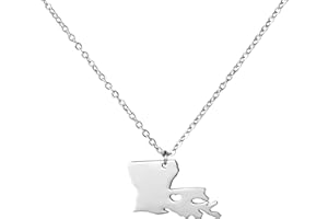 Yiyang State Necklace Pendant Country Map Pendant Charm Jewelry Gift for Women Teens