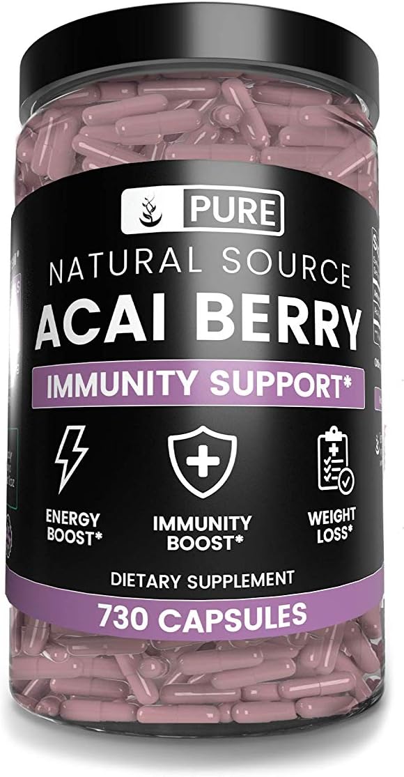 Acai Berry Extract, 730 Capsules, 1800 mg Servings, Natural