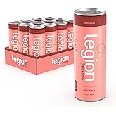 Legion Energy Drink - Naturally Sweetened and Flavored Healthy Energy Drinks - Sugar Free Energy Drinks w/Natural Caffeine, Theanine, Taurine, Citicoline and B Complex Vitamins (12 Pack) Fruit Punch