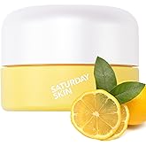 Saturday Skin Yuzu Eye Balm Vitamin C Wide lluminating Under Tight Eye Cream Korean Niacinamide Caffeine for Wrinkles Puffy Eyes Dark Circles Moisturizing Hydrates Anti Aging for Women (15ml)