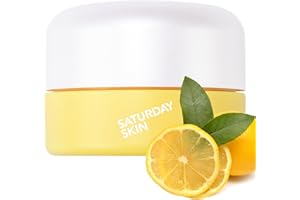 Saturday Skin Yuzu Eye Balm Vitamin C Wide lluminating Under Tight Eye Cream Korean Niacinamide Caffeine for Wrinkles Puffy Eyes Dark Circles Moisturizing Hydrates Anti Aging for Women (15ml)