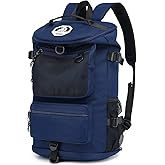 Kalesi Gym Duffle Bag Backpack 4-Way Waterproof with Shoes Compartment for travel Sport Hiking laptop (dark blue)