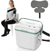 ICENURT Programmable Timer Cold Therapy Machine for Shoulder w/Quiet Pump | Ice Machine for Shoulder After Surgery, Shoulder Replacement Recovery System, Cryotherapy Pain Relief w/ Shoulder Pad