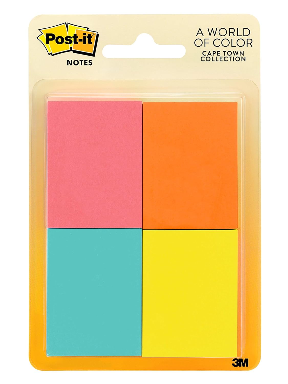 Postit Notes, 1 3/8 X 1 7/8Inches, Assorted Ultra Colors, 8Pads/Pack
