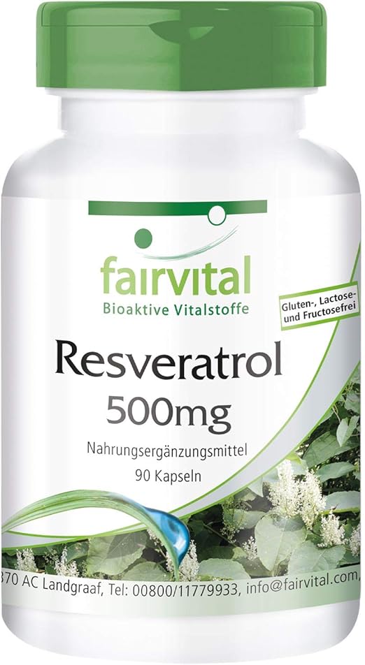 Resveratrol 500mg Bulk Pack Vegan HIGH Dosage 90 Capsules