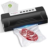 Bonsenkitchen Vacuum Sealer Machine for Food, Multi-Functional Food Sealer, Automatic Operation Mode, Commercial Grade, Compa