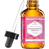 Leven Rose Pomegranate Seed Oil, 100% Pure Unrefined Cold Pressed Antioxidant Moisturizer for Hair Skin and Nails 1 oz