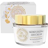 Dr. Mud Moisturizing Day Cream – Daily Face Cream with Dead Sea Minerals, Hyaluronic Acid, Collagen & Natural Plant Extracts – Paraben Free Anti-Aging Facial Moisturizer for Normal to Oily Skin, 50ml