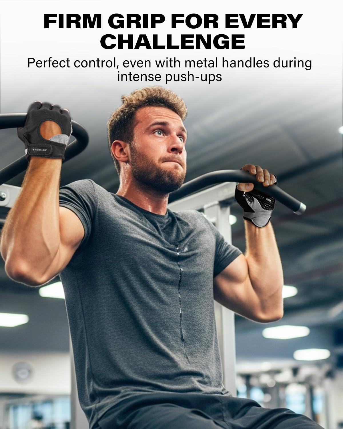 VINSGUIR Workout Gloves for Men and Women, Weight Lifting Gloves with Excellent Grip, Lightweight Gym Gloves for Weightlifting, Cycling, Exercise, Crosstraining, Pull ups, Fitness, Climbing and Rowing