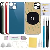 UooFide Rear Back Screen Glass Cover Replacement Compatible with iPhone 13 6.1-Inches All Carriers (Blue)