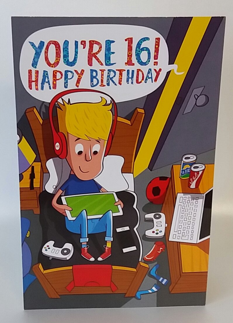 16 Today Happy Birthday Card