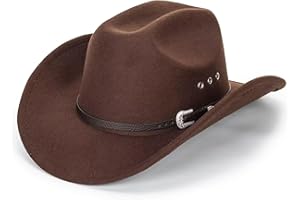 UTOWO Vintage Western Cowboy Hat for Men Outback Cowgirl Hat M/L