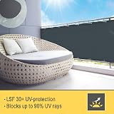 Sol Royal PES Balcony Screen 90x500cm Anthracite Waterproof Privacy Netting view 3