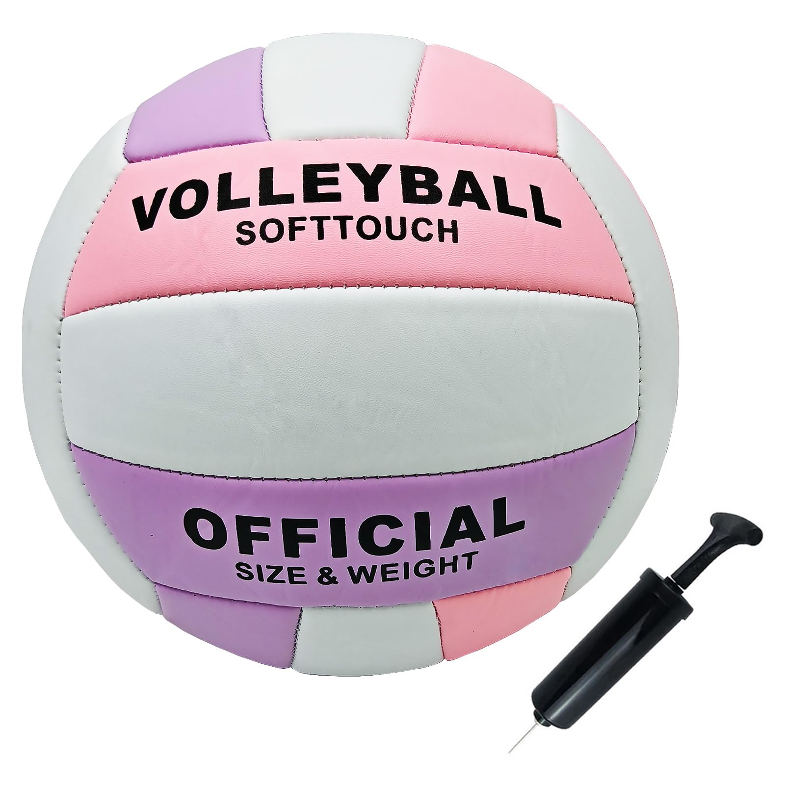 Photo 1 of ABAJI Volleyball Official Size Soft Surface Training Practice Indoor Outdoor Gift for Kids Come with Pump Needle