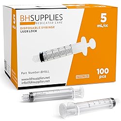 BH Supplies 5mL Luer Lock Tip Syringes