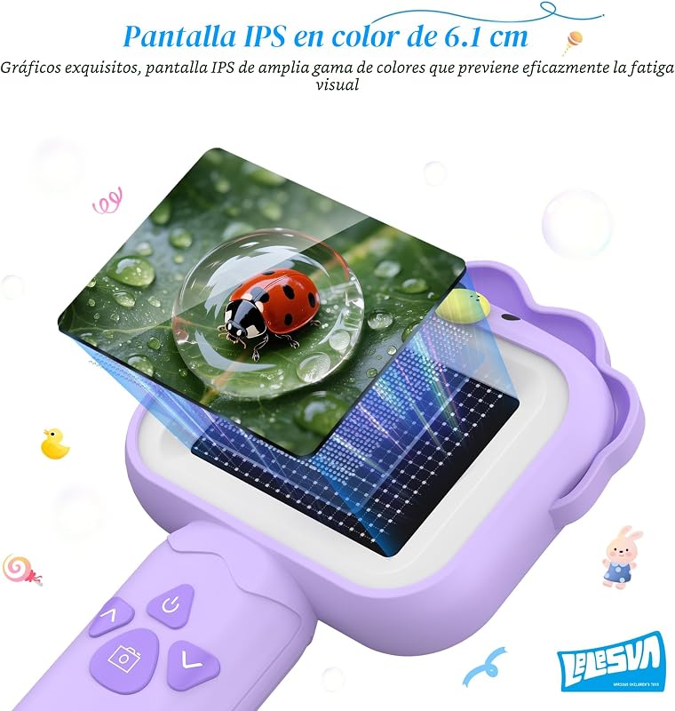 Microscópios para Crianças, Brinquedos Educativos para o Natal, Presentes de Aniversário, Brinquedos para Rapazes e Raparigas de 3, 4, 5, 6, 7, 8, 9, 10 anos (leão)