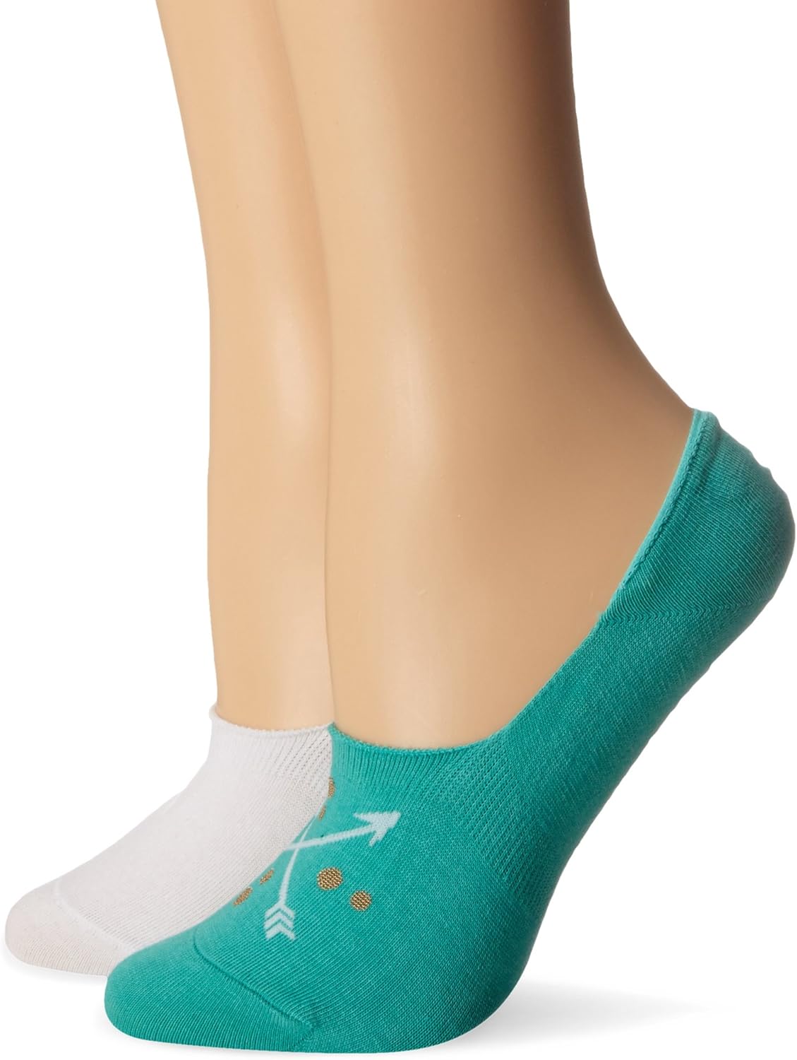 Keds Women's Sneaker Liner Sock with Silicone Heel Grip 2Pack