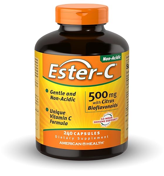 AMERICAN HEALTH ESTER-VITAMIN C WITH CITRUS BIOFLAVONOIDS 500 MILLIGRAMS 240 CAPSULES