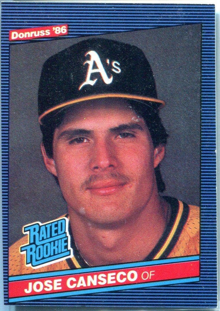 Jose Canseco 1985 Donruss Rated Rookie Card Baseball