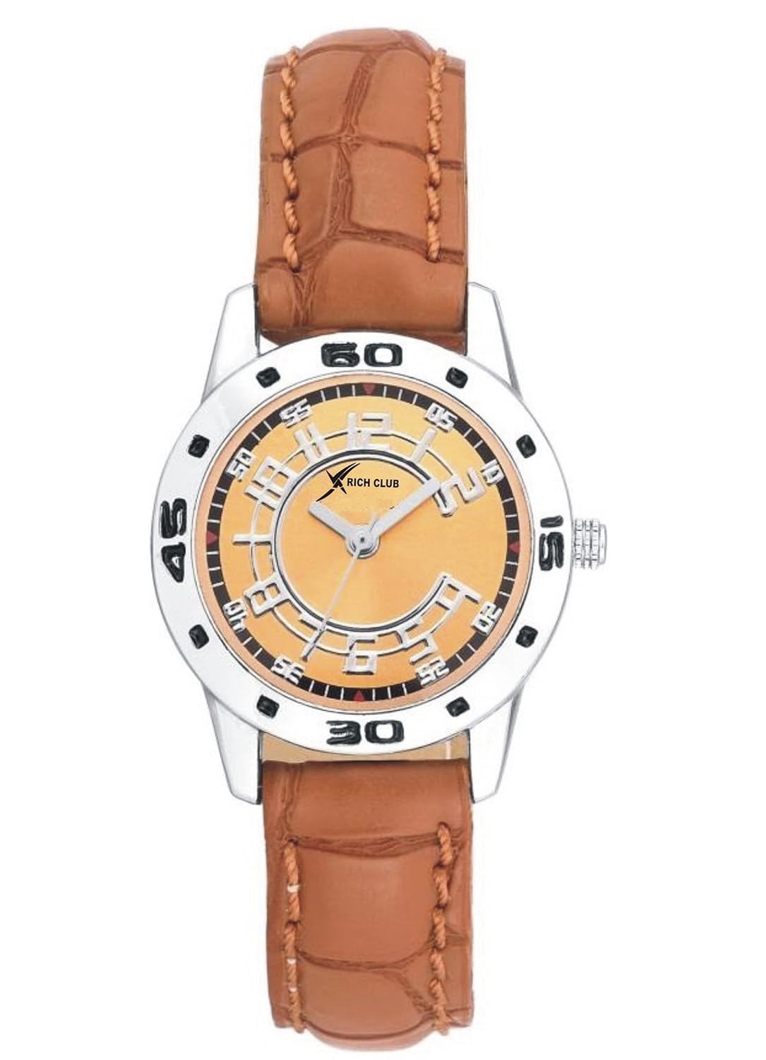 rich club analogue black,silver dial unisex family combo pack watch -fam-combo