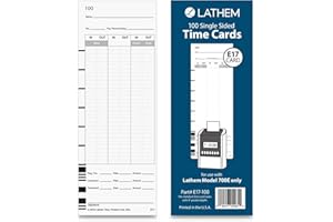 LTHE17100 - Lathem Model 700E Clock Single Sided Time Cards