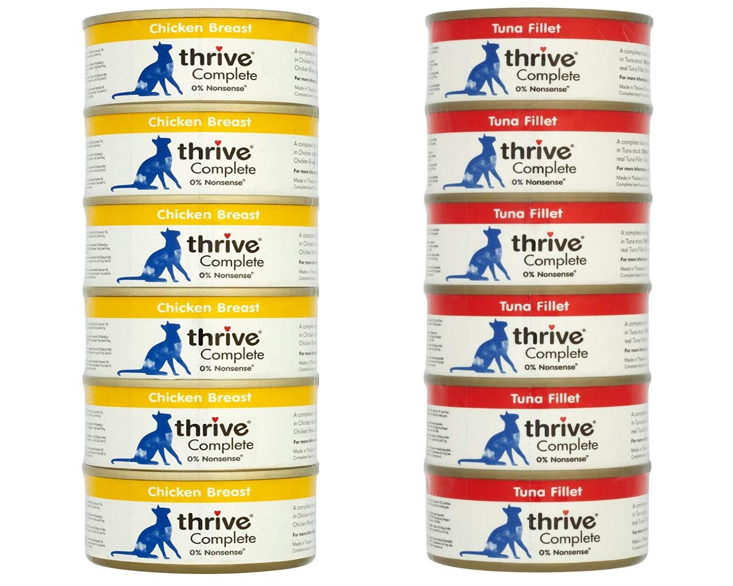 Thrive Complete Cat Food MIX PACK (6 x 75g Tuna and 6 x 75g Chicken Breast)
