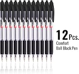 Cello Comfort Ballpoint Pens Premium Retractable 1.0mm Black Ink Pack of 12 view 2