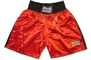 RING TO CAGE Traditional Boxing Trunks, Blue or Red Color. Kids and Adult Sizes