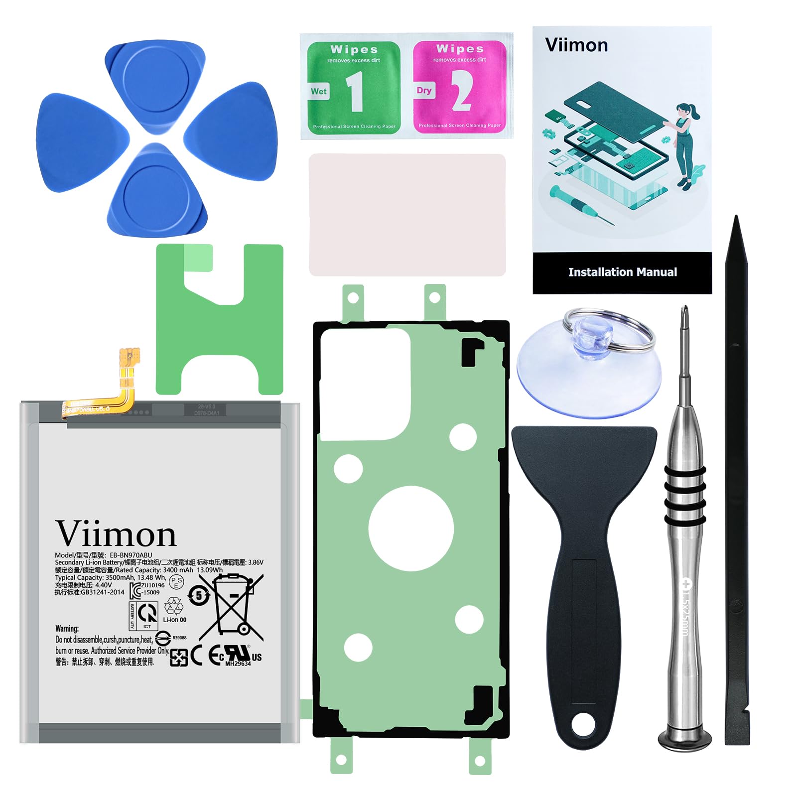 Viimon for Note 10 Battery Replacement Kits