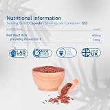 Health4All Red Yeast Rice 600mg 120 Capsules Cholesterol Support UK Made view 4