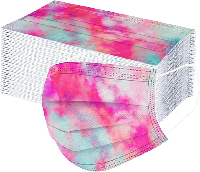 Amazon Axbdoll マスク 使い捨てマスク 不織布マスク グラデーションシリーズ 大人用マスク ファッション 快適マスク 個性マスク 三層構造 高密度フィルター グラデーションシマスク 大人用サイズ 通気性 立体 防塵 通学 通勤 お出かけ安心 Pm2 5対策 Axbdoll 布マスク
