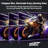 Z Edge 24 Inch Curved Gaming Monitor 200Hz 1ms MPRT FHD VA FreeSync view 4