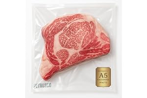 PETRUSCO Japanese A5 Wagyu Ribeye Steaks – Premium Pasture-Raised Beef – Tender Steak Meat, Rich Marbling, Nutrient-Rich, Expertly Cut & Flash Frozen for Freshness – Authentic Gourmet Cuisine – (16oz)