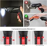 MQUPIN 49 in 1 Electric Drill Screwdriver Cordless Set with LED Light view 3