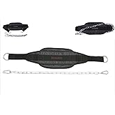 Weight Lifting Belt With Chain &ndash; Weighted Pull Up Belt | Sturdy Chain Design, Core Support for High-Intensity Training, Stabilizes Lower Back and Reduces Injury Risks