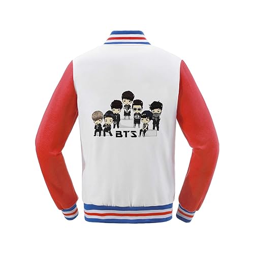 Bangtan Boys Fanstown Kpop BTS Official Same Baseball Hoodie
