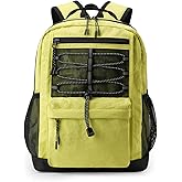 10L Small Size Casual Backpack for Kids Girls Boys Ages 3-9, Mini Waterproof Outdoor Sport Travel Hiking Camping Daypack (Light Yellow)