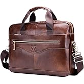 Hebetag Small Leather Sling Shoulder Bag Messenger Pack for Men Women Outdoor Travel Business