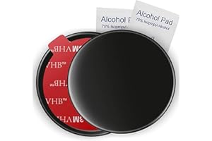 Randconcept - 80mm Adhesive Dashboard Pad Mounting Disk w/3M VHB Adhesive for Suction Cup Phone Mount & Garmin GPS Suction Mount | 3.15" Wide Diameter 2 Pcs