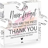 Thank You Gifts for Women - Office Coworker Leaving Going Away Gifts for Women - Nurse, Teacher, Employee, Staff Gifts, Principal, Social Worker Appreciation Retirement Desk Decor Plaque