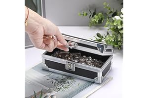 1Pcs Cash Box with Lock, Aluminium Alloy Storage Box for Cash and items