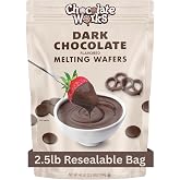 Chocolate Works Dark Chocolate Melting Chocolate Wafers, 2.5lb (Pack of 1)