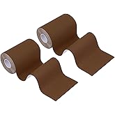 PATIKIL 16.4Ft x 4 Inch Kinesiology Tape, 2 Rolls Adhesive Cotton Sports Muscle Support Tapes Waterproof Elastic Tape for Knee Ankle Wrist Shoulder, Brown