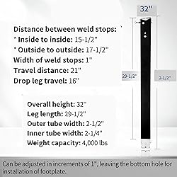 179013 RV Lead Fifth Wheel Landing Gear Leg