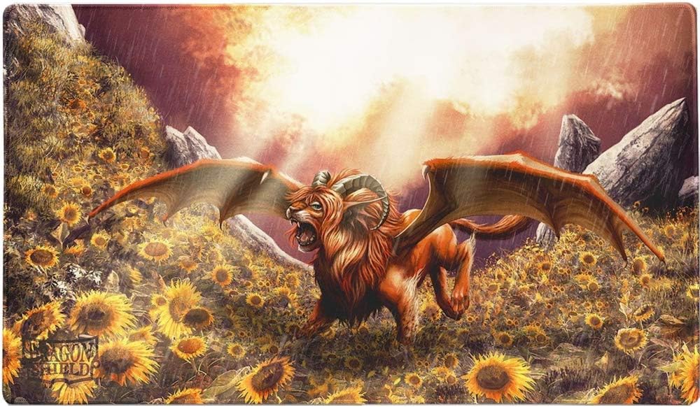 Dragon Shield - Matte Tangerine Playmat - Dyrkottr, Dragon Of Curiosity Limited Edition, Small