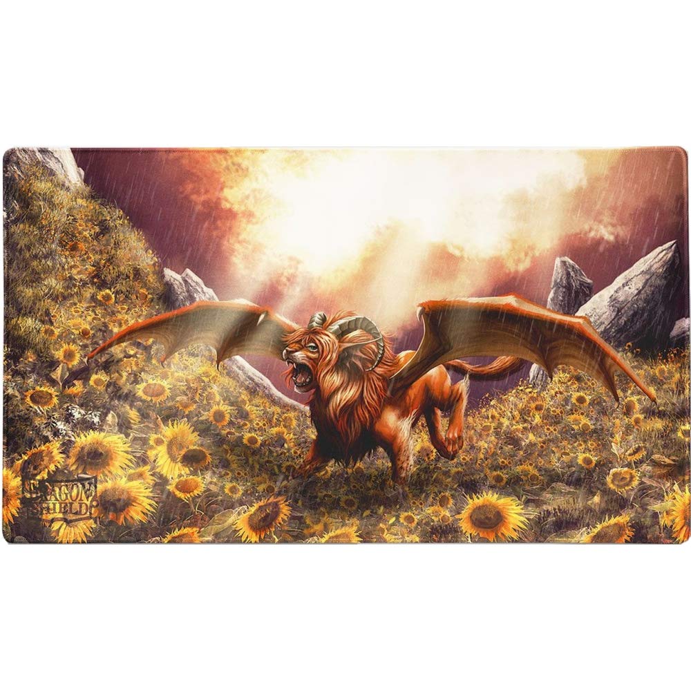 Dragon Shield - Matte Tangerine Playmat - Dyrkottr, Dragon Of Curiosity Limited Edition