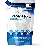 Dead Sea Salts for Soaking, Mineral Salt for Bath, Spa, Shower – More Minerals Than Epsom Salt, Pure and Natural Bath Salt for Foot Soak, Fine Salt Mined from Dead Sea